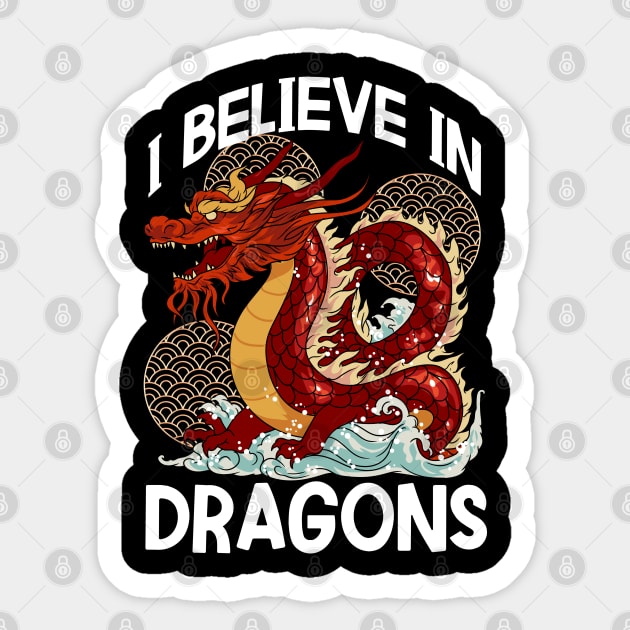 Chinese New Year of the Dragon 2024 I Believe in Dragons Sticker by creative